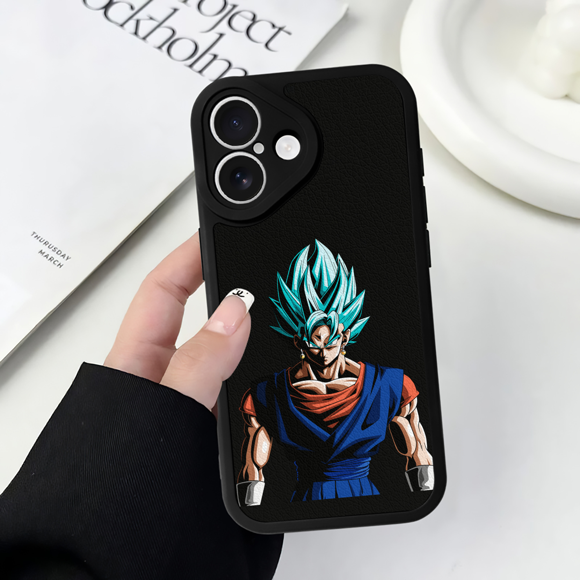 （画像用） ドラゴンボール ベジット DRAGON BALL Vegetto 【iPhone 16シリーズ対応】シリコンスマホケース（レザー調） 材質：シリコン